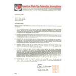 Letter explaining policy changes for Wadokai, Dec 22, 2002