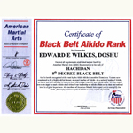 Black Belt Aikido Rank 8<sup>th</sup> Degree Black Belt, Aug 2, 2010