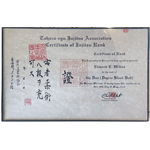 Certificate of Jujitsu Rank 8<sup>th</sup> Degree Black Belt, May 30, 2015