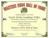 Renshi Bertha Guadalupe Wilkes - Outstanding Contributions to the Martial Arts Award and Induction into the Masters 2004 Hall of Fame