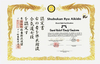 Certificate Hubert 'Sandy' Sanderson