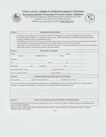 USJA (ACE) Aikido Certified Examiners Division - Recommendation for Promotion, Senior Ranks